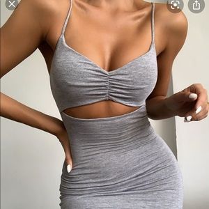 Naked wardrobe cutout midi